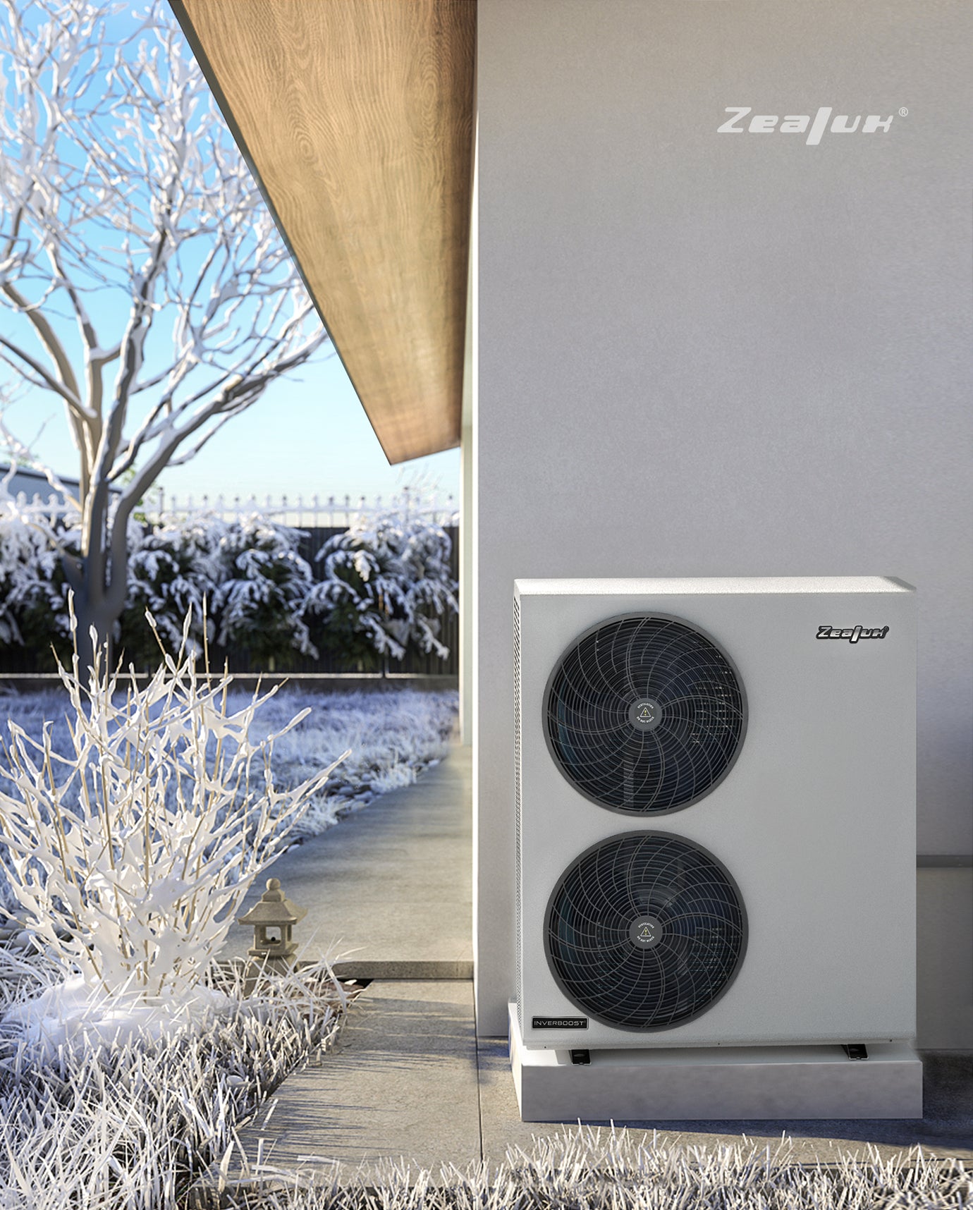 what is the different between the high energy efficiency of the zealux Inverboost technology heat pumps winter and summer
